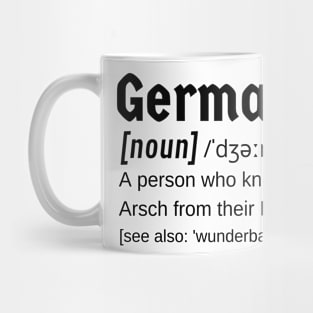 Germanist Funny Definition for German Teachers Experts or Students Mug